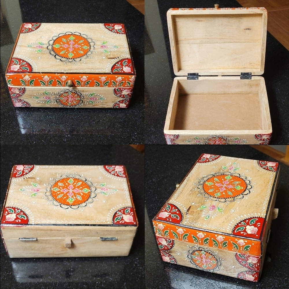 Decorative Keepsake Wooden Box